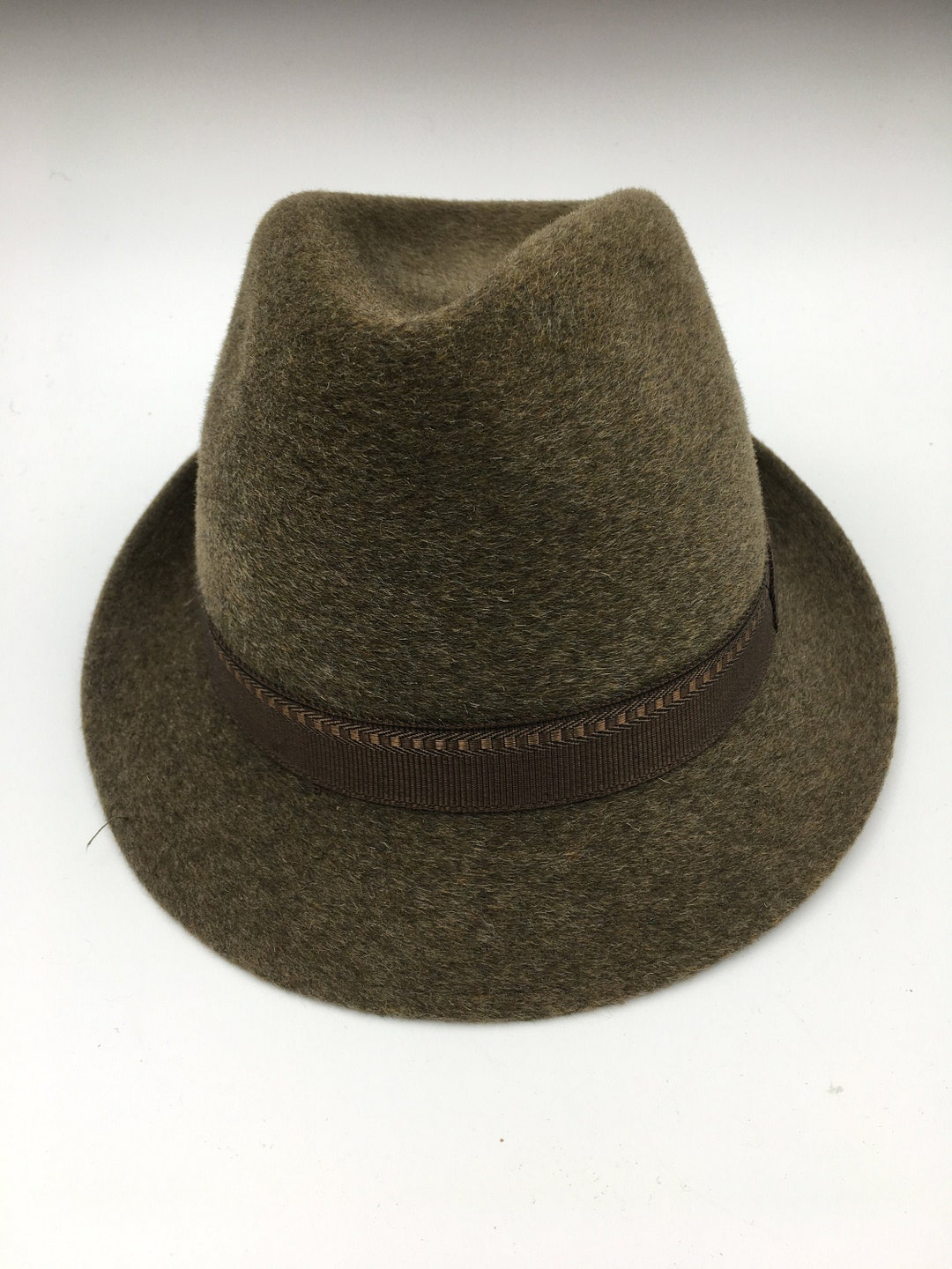 Mens Vintage Hat 60s Hat Trilby Hat Wool Fedora Walker Etsy