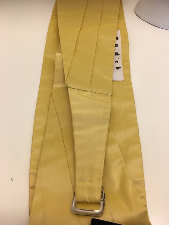 Yellow Silk Cummerbund Belt | Perfect for Formal … - image 5