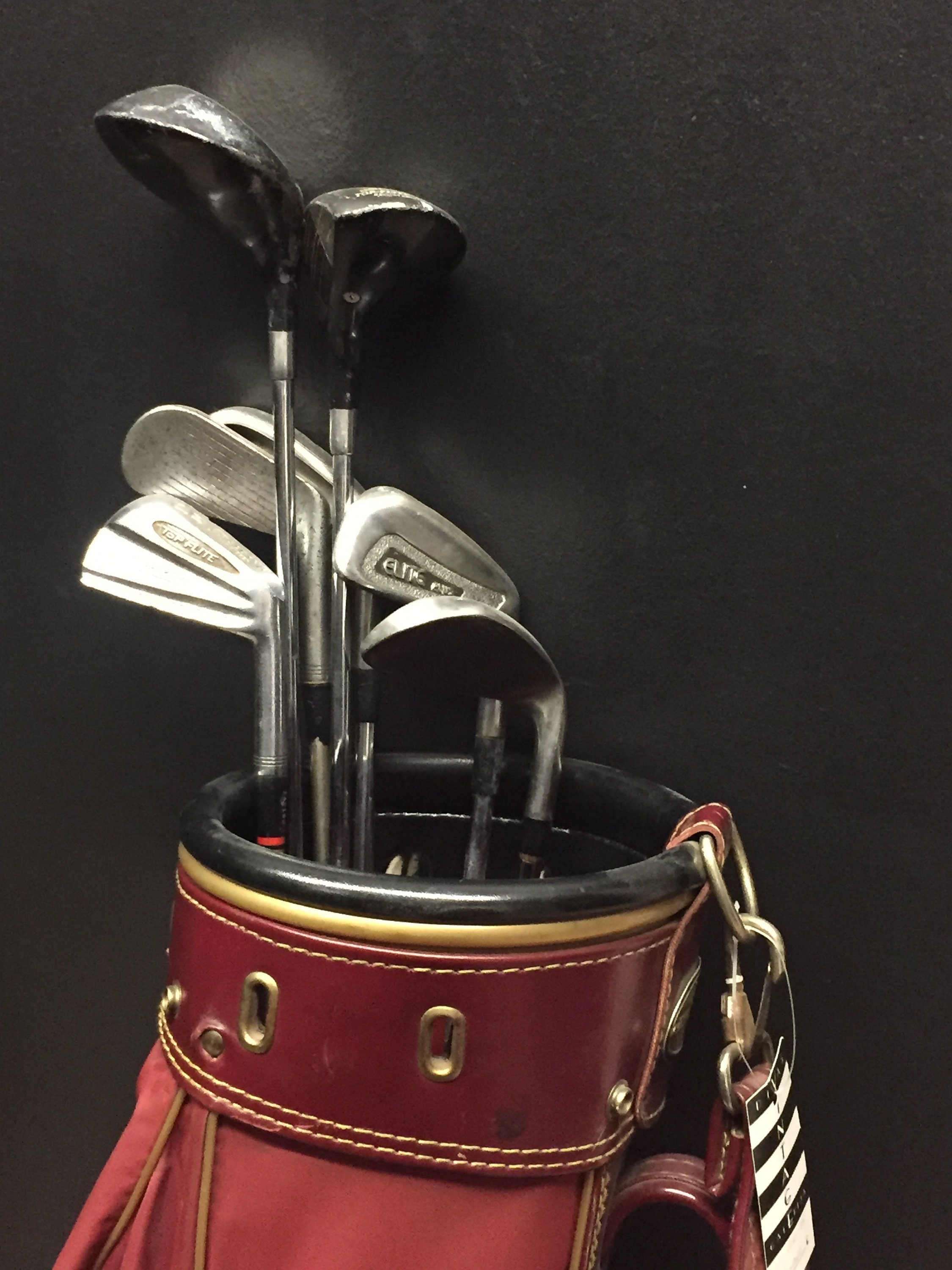 Lot Detail - Vintage Leather 'Tufhorse' Golf Bag