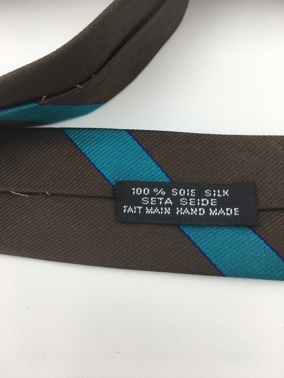 Vintage Yves Saint Laurent Striped Silk Tie | A M… - image 4