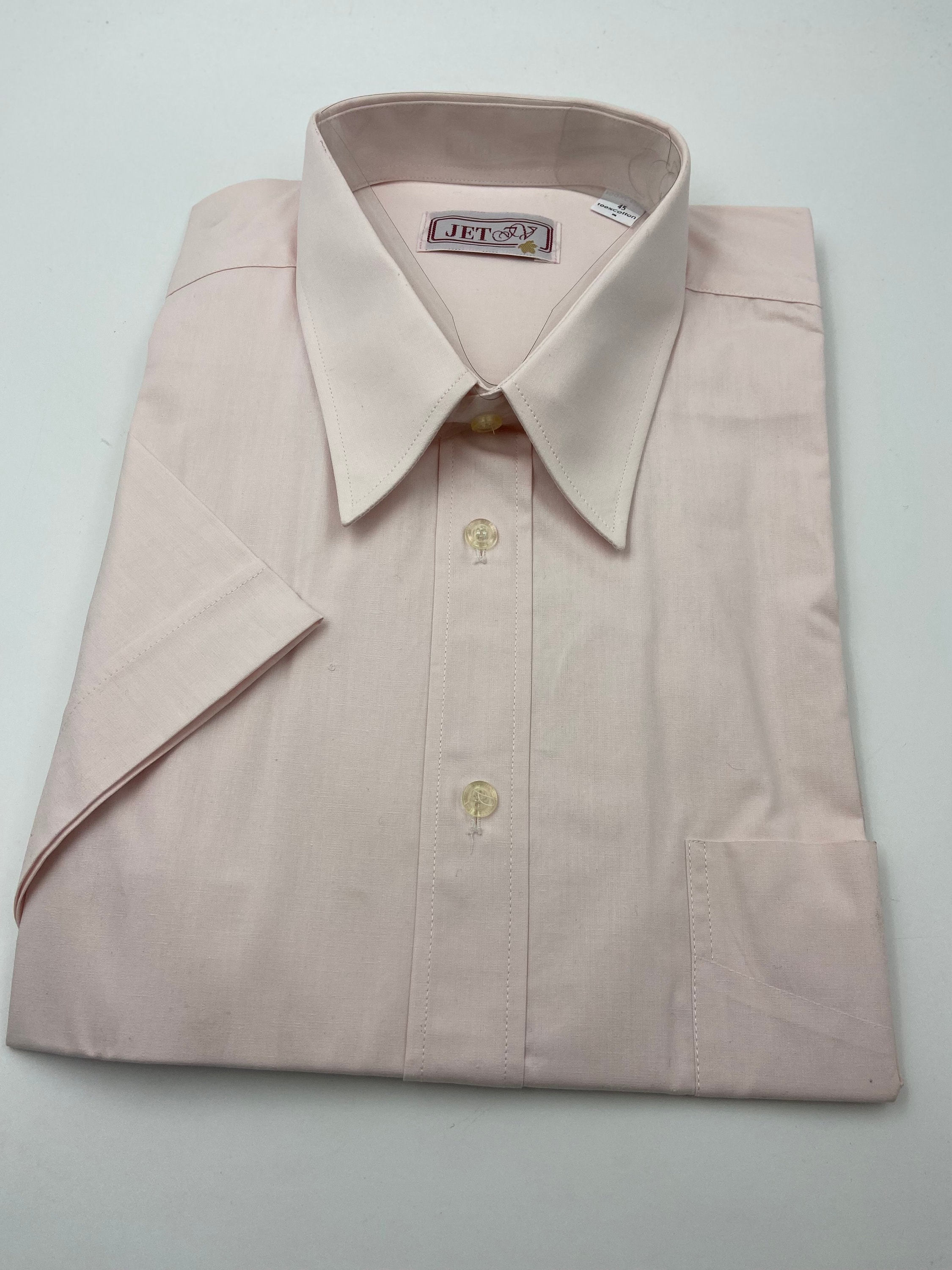 Vintage 80s Pink Shirt | Men's Size XXL | Button Down Short-sleeved Cotton  Shirt | Dead Stock - Etsy