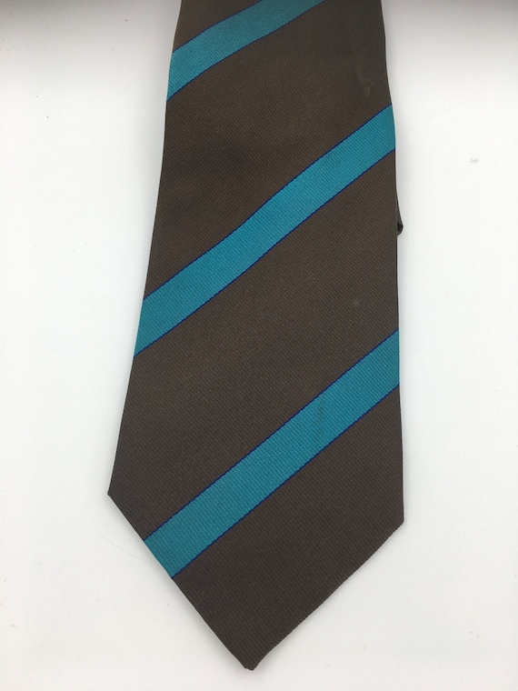 Vintage Yves Saint Laurent Striped Silk Tie | A M… - image 1