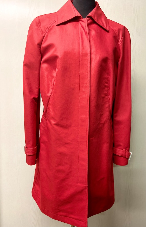 Women's Red cotton Trench coat from Escada | Size… - image 1