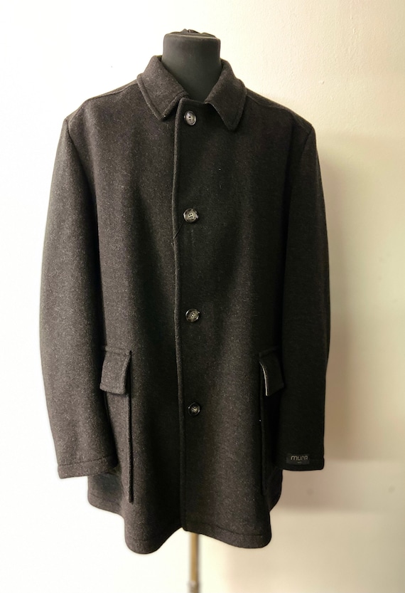 Men's 90's Vintage Wool Blend Coat by Mura | the Perfect