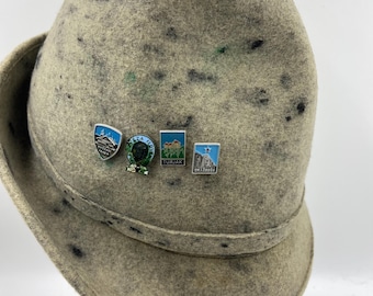 mens vintage hats | trachten hat |  Alpine hat  | Bavarian hat |  tyrolean hat | felted wool hat