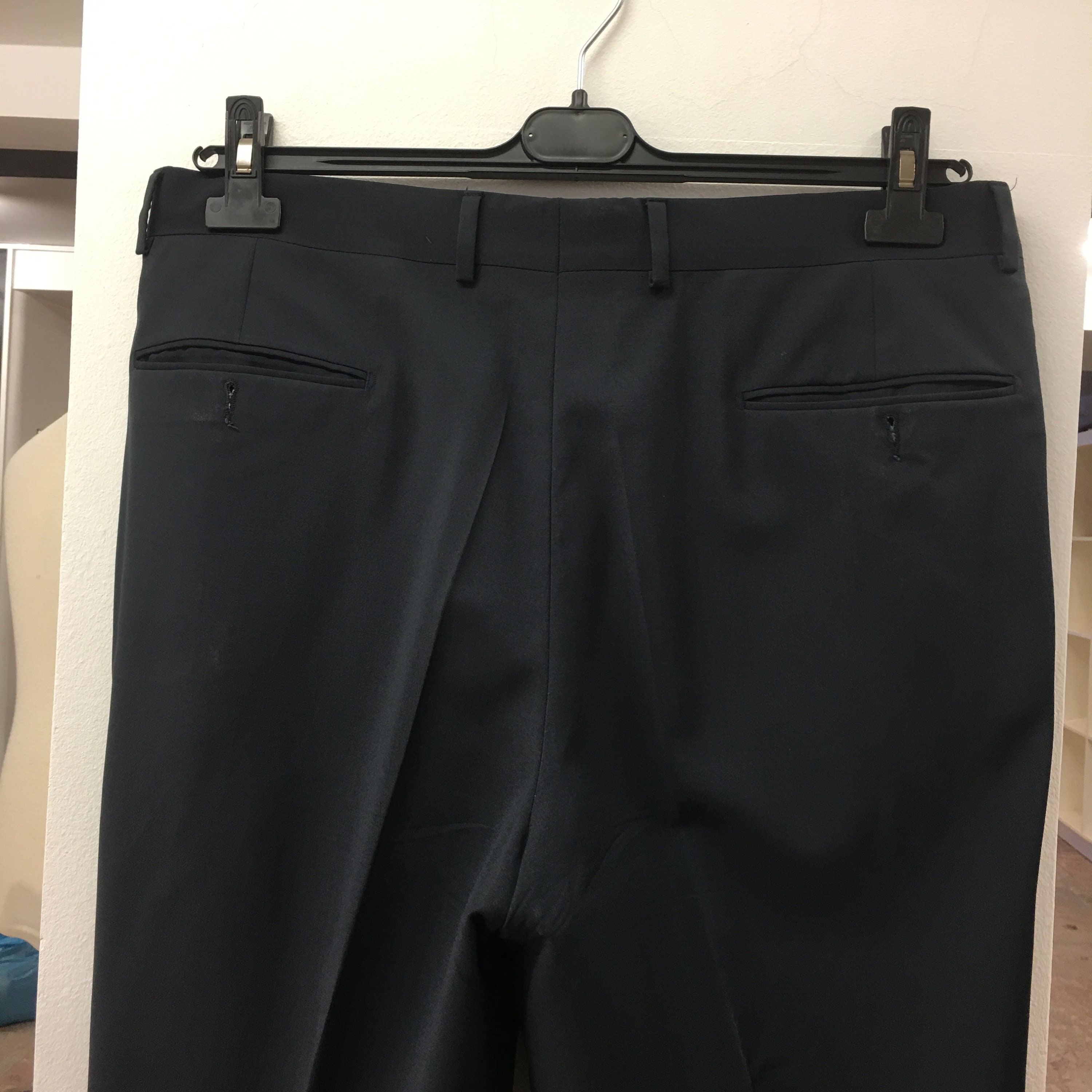 Men's Slacks Pleated Pants 80's Vintage Navy - Etsy UK