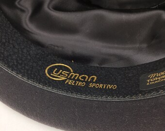 VTG 40s/50s Style Felt Trilby Hat BNWT/NEW 100% Wool Gangster Fedora S