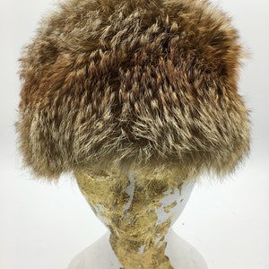 Women&#39;s fur hat | Women&#39;s Vintage fox fur hat | 80&#39;s real fox fur hat |  | petushok hat | kubanka hat
