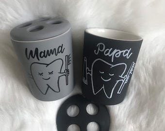 Toothbrush cup | Toothbrush holder | Personalized