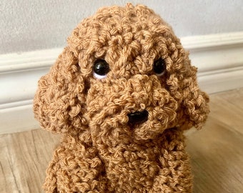 Brown Labradoodle/Goldendoodle Plushie (Customization Available)