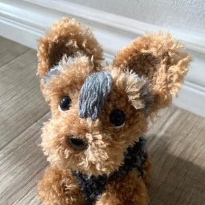 Peluche Yorkshire Terrier (personnalisation disponible)