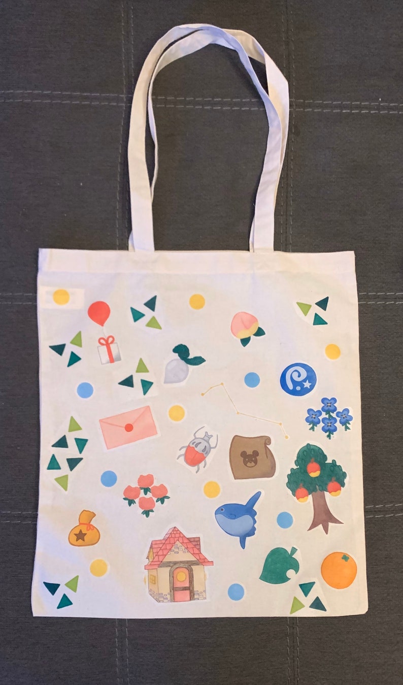 Animal Crossing Inspired Tote Bag Etsy
