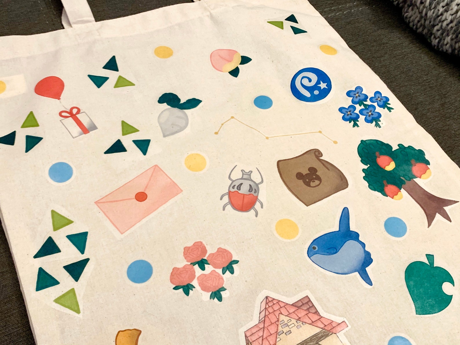 Animal Crossing Inspired Tote Bag Etsy