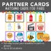Partner Pairing Cards, Classroom Partner Cards, Pairing Cards, Peanut ...