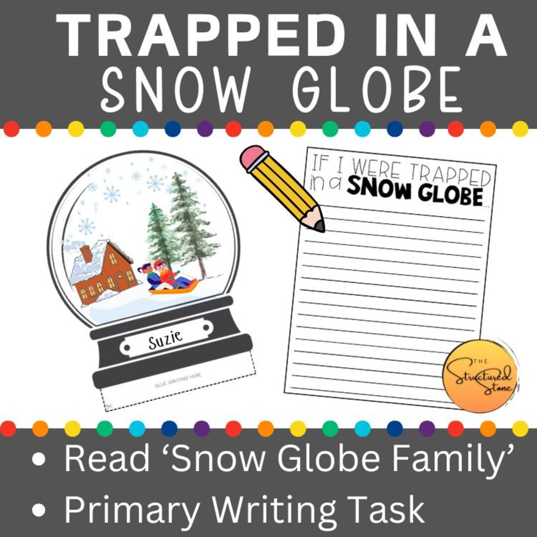 Snow Globe Writing and Art Activity Kit for Kids – Create Your Own ...