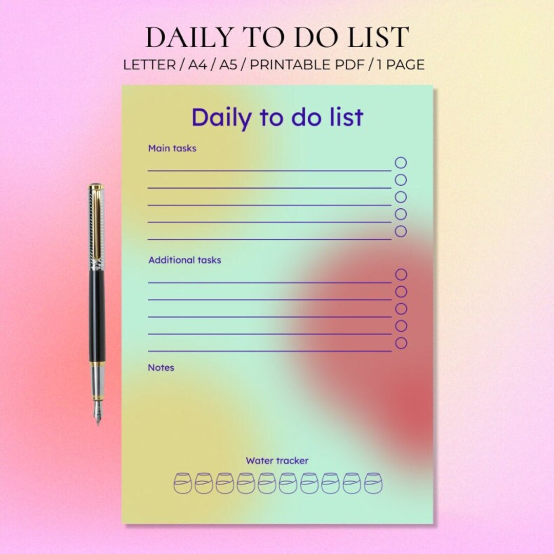 Daily To Do List Printable To Do List Template Task List Etsy daily-to-do-list-printable-to-do-list-template-task-list-etsy