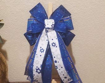 Hanukkah Wreath Bow