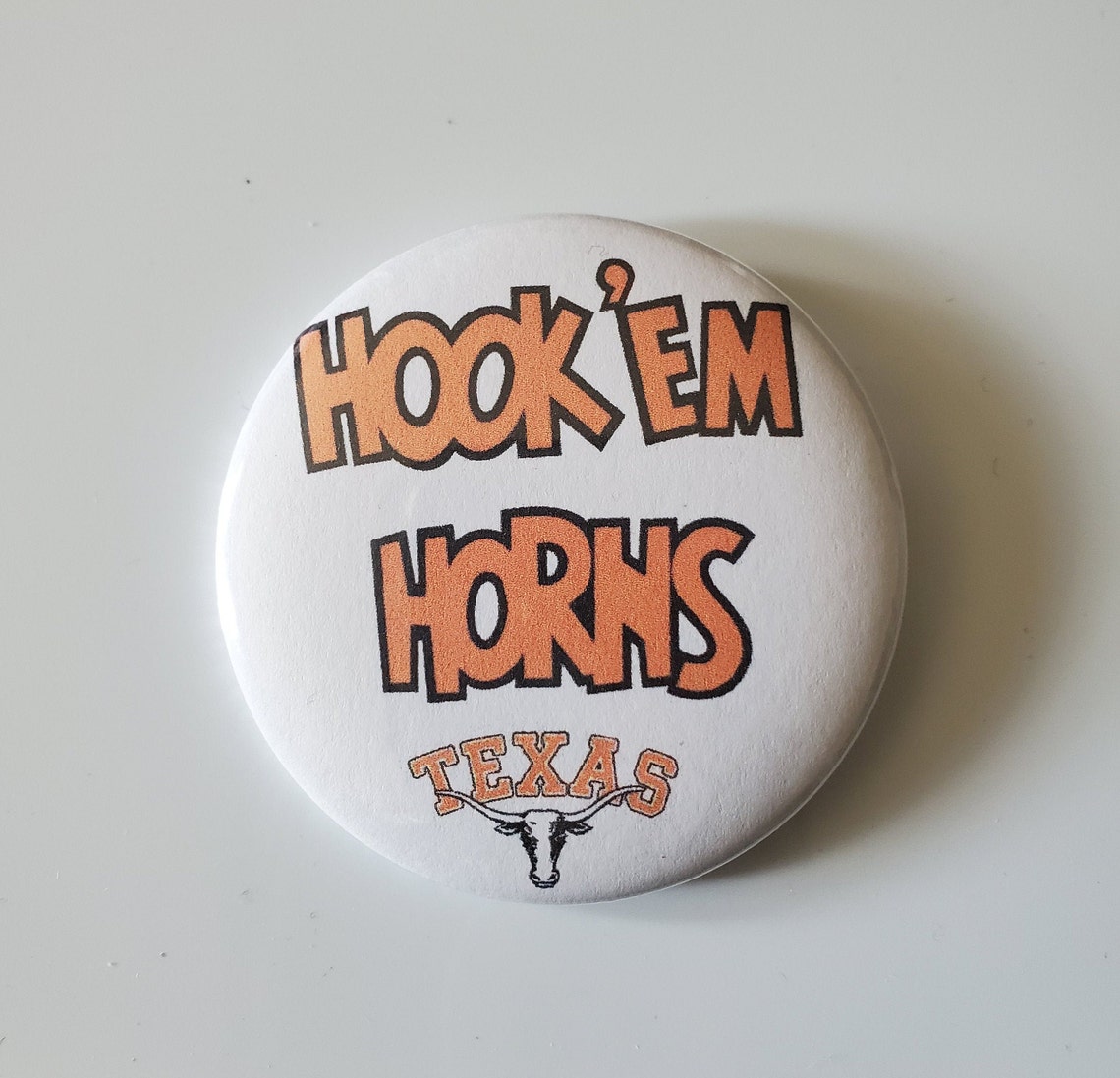 Hook'em Horns UT Inspired Pinback Buttons Pack Etsy
