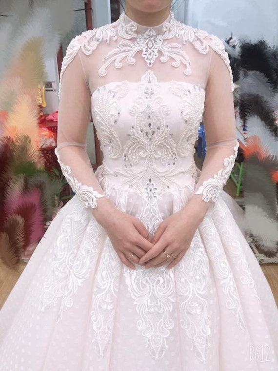 white oriental dress