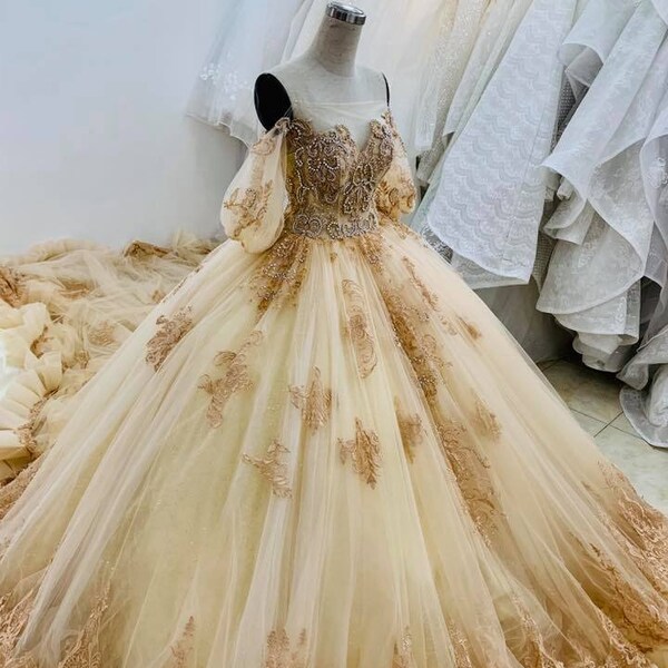 Yellow Wedding Dress Etsy