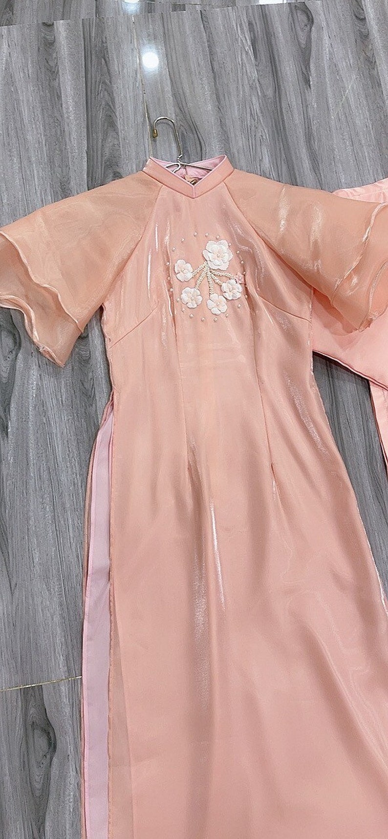 Blush Pink Bridesmaid Vietnamese Ao Dais in Various Styles Etsy