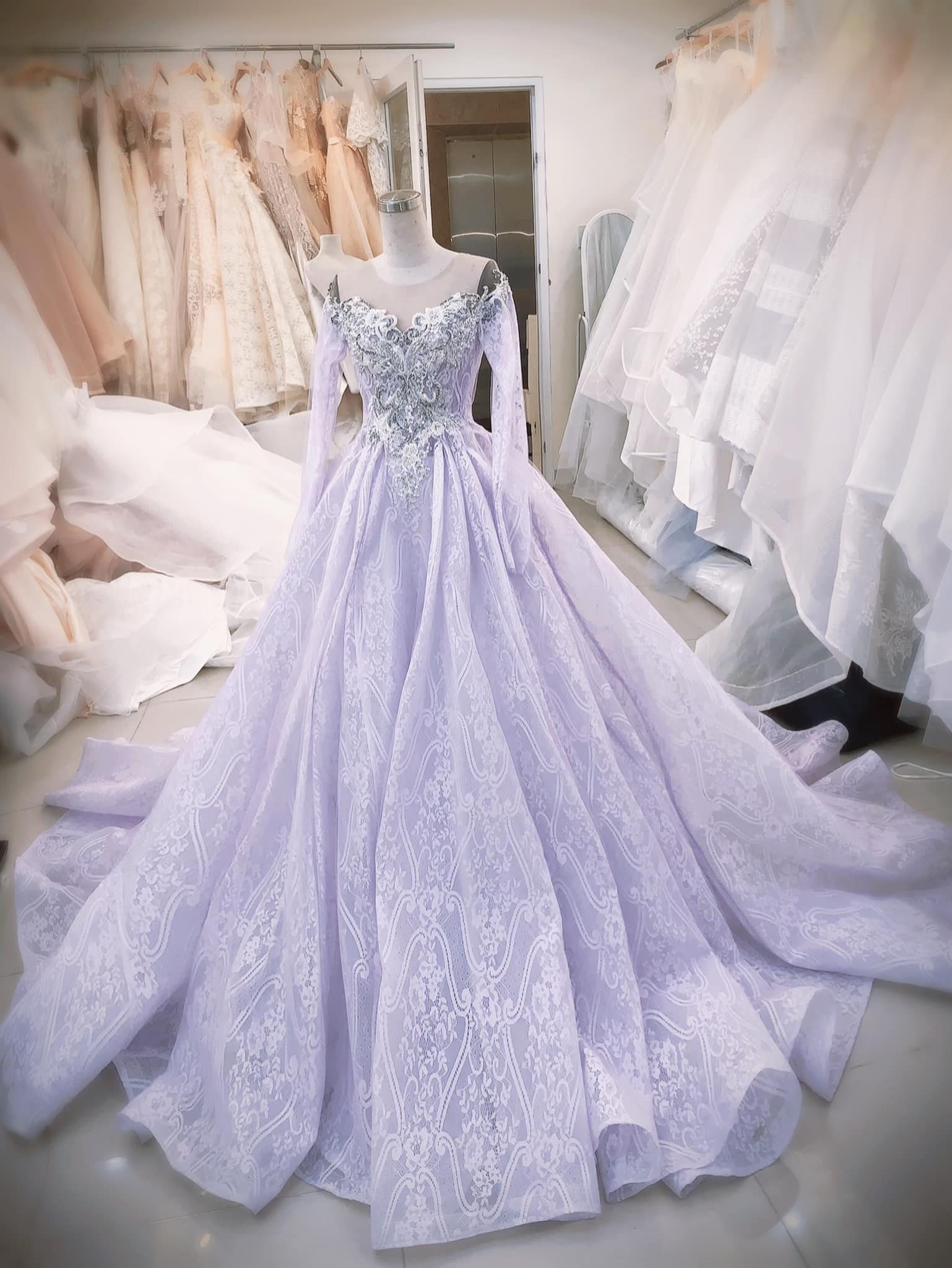Unique Purple Wedding Dresses