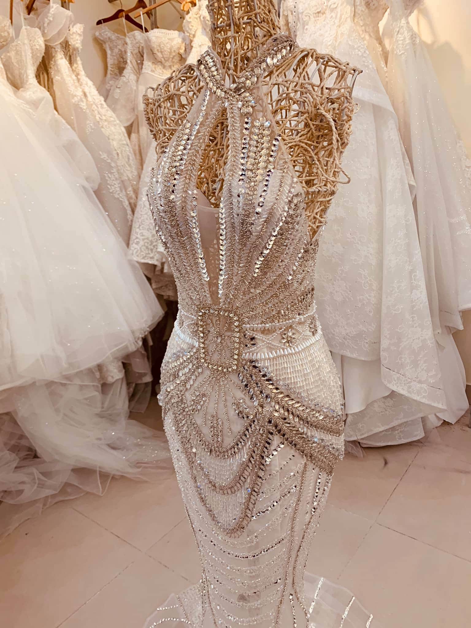 Luxury Silver Beaded Evening / Prom Mermaid White Dress Made - Etsy New  Zealand