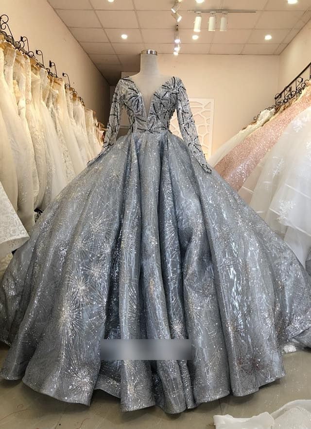 Silver Wedding Dress - Etsy