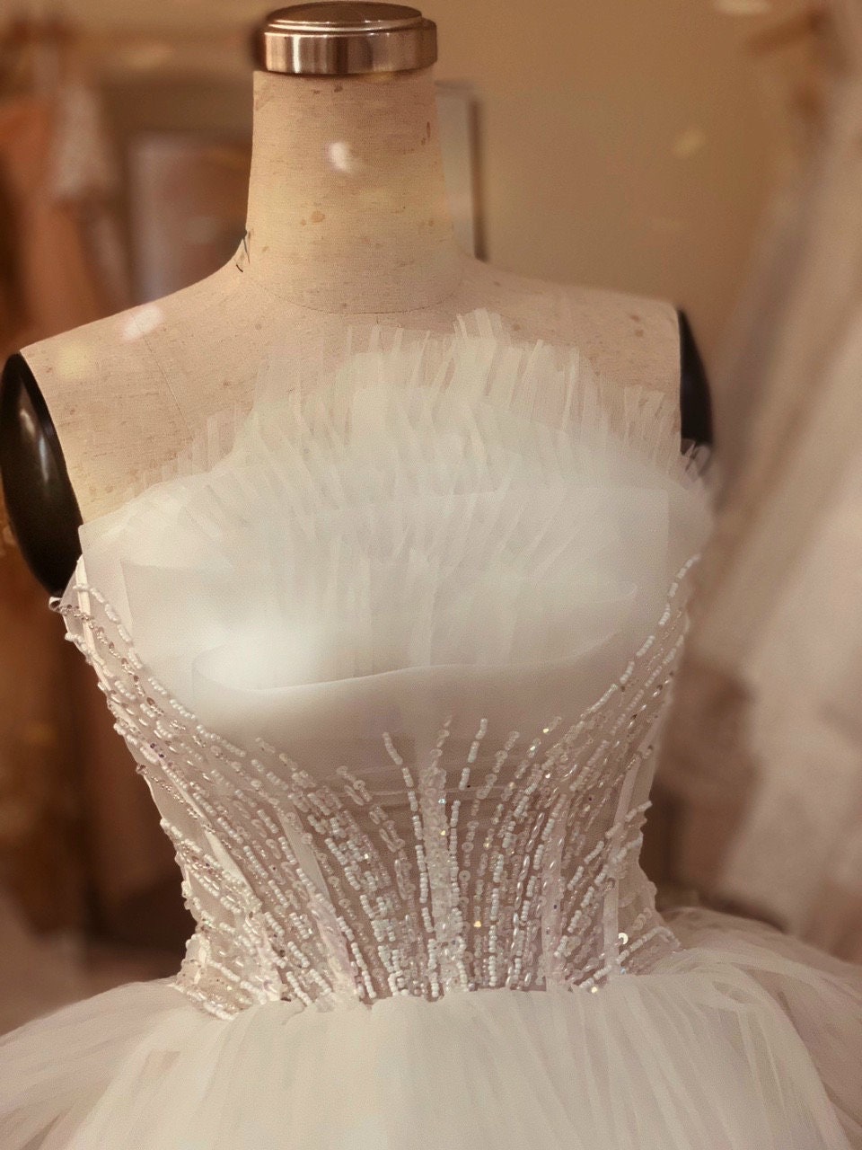 Impresionante vestido de novia de princesa moderna fuera del | Etsy España
