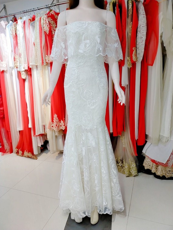 Vintage Evening Gown Divisoria With Long Sleeves, 3D Floral Appliques, And  Sequins Luxurious Plus Size Bridal Gop From Dresstop, $383.3 | DHgate.Com