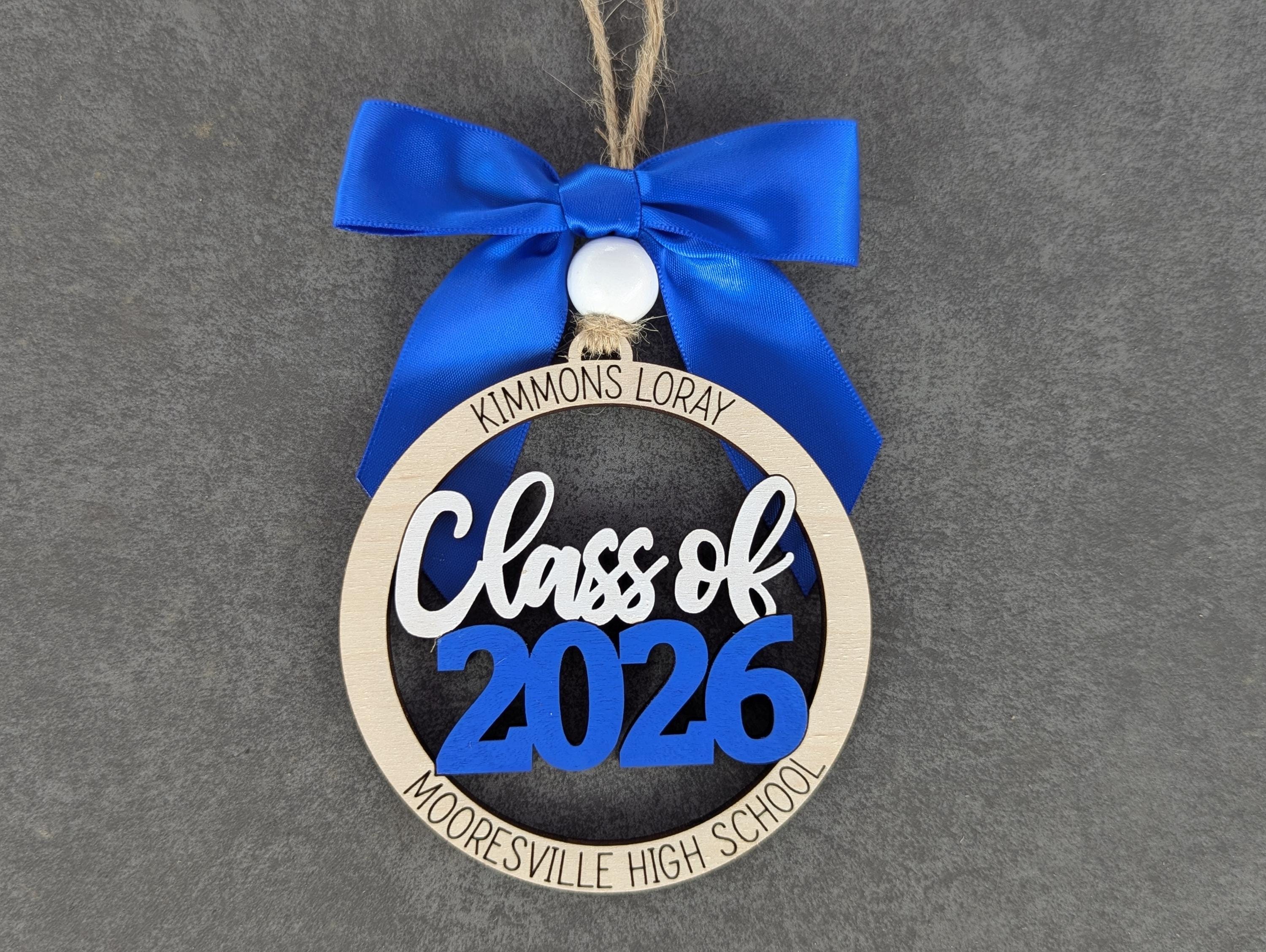 Personalized Class of 2026 Graduation Ornament: Custom School Colors - Etsy