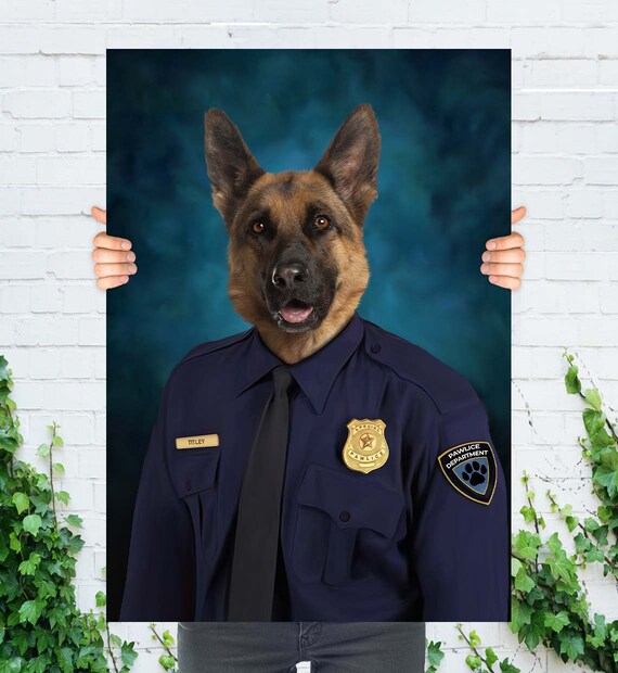 dog security guard costume