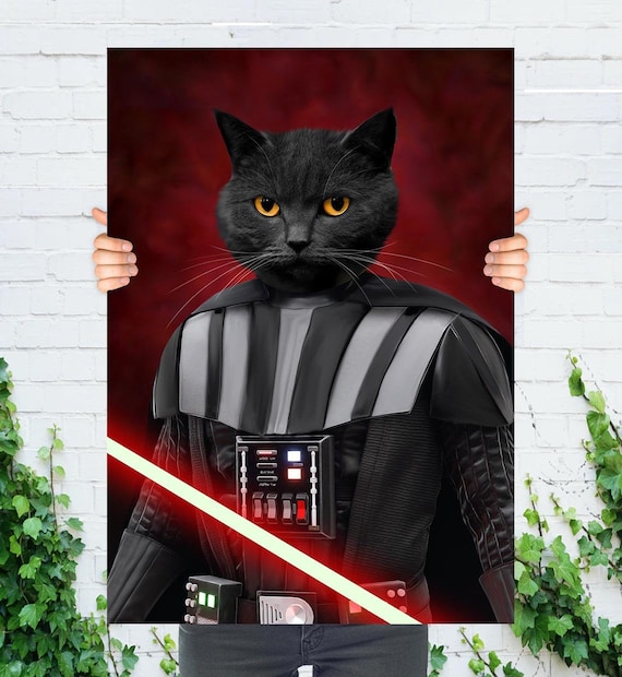 Pet Portrait. Custom Darth Vader Pet 