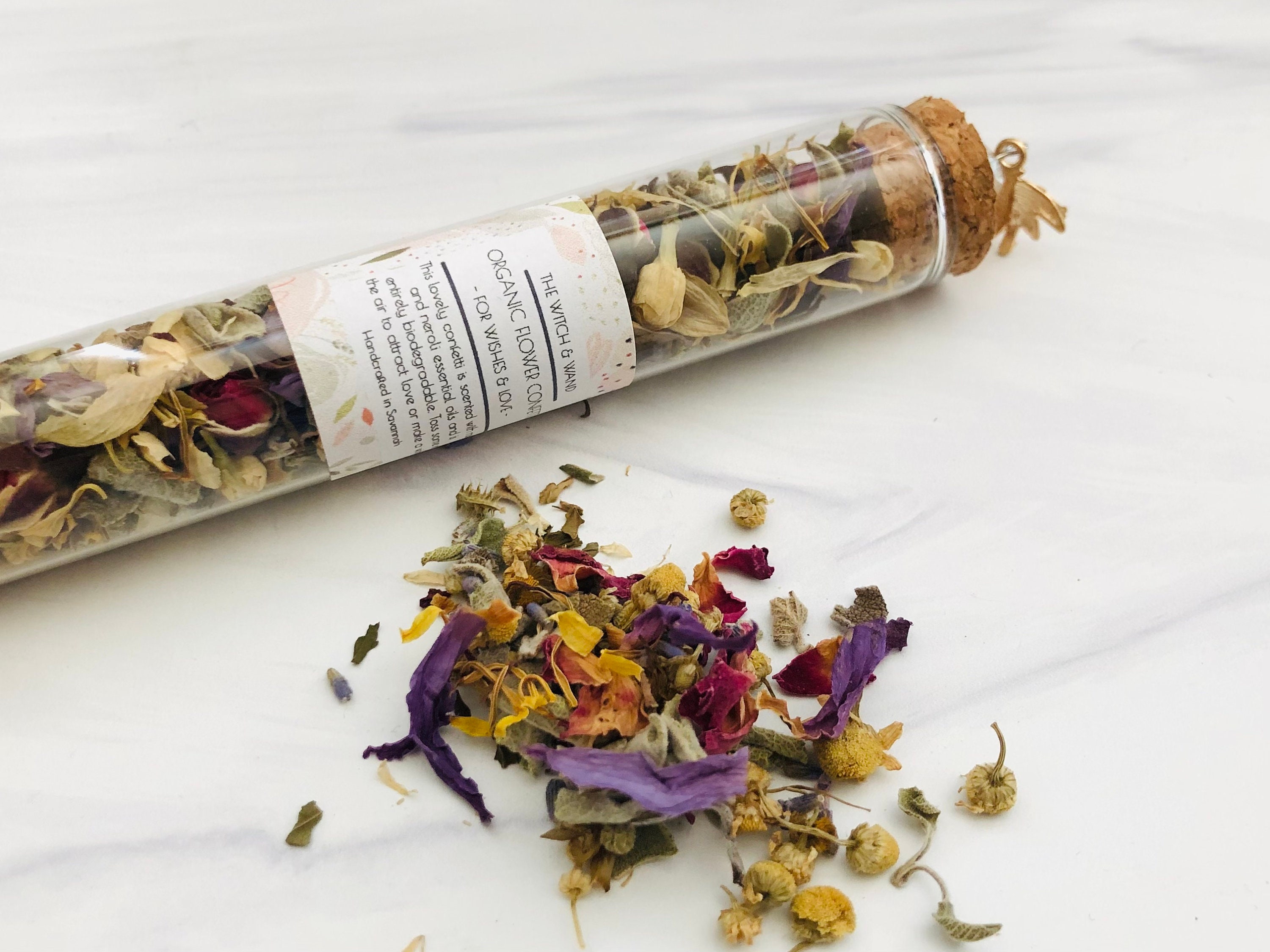 Floral Confetti Biodegradable Confetti Flower Confetti Wedding Confetti EcoFriendly Confetti Fairy Magic Witchy Decor