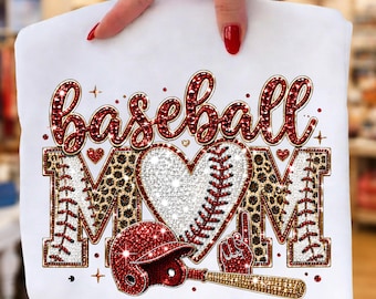 Baseball Mom PNG, Baseball Lover Sublimation Design, Mother’s Day Baseball PNG, Digital Download,