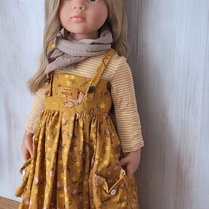 Gotz doll clothes.Gotz doll dress.Gotz outfit.Zwrgnase doll clothes.Dress for 18 inch.doll. image 4