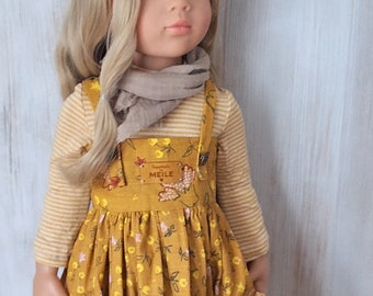 Gotz doll clothes.Gotz doll dress.Gotz outfit.Zwrgnase doll clothes.Dress for 18 inch.doll.