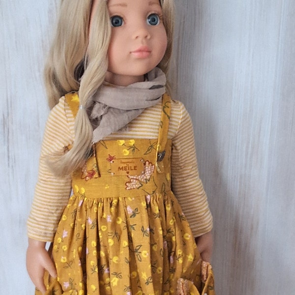 Gotz doll clothes.Gotz doll dress.Gotz outfit.Zwrgnase doll clothes.Dress for 18 inch.doll.