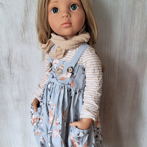 Gotz doll clothes.Gotz doll dress.Gotz outfit.Dress for Gotz,Zwergnase doll.Clothes for 18 inch.doll.