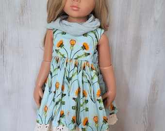 Gotz doll clothes.Gotz doll dress.Gotz outfit.Clothes for 18 inch.doll.Dress for Zwergnase doll.