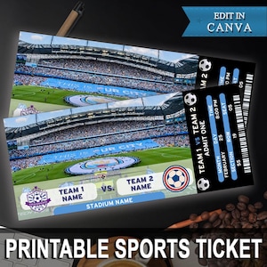 FUSSBALL personalisiertes Ticket, Fußballspiel, Überraschungsgeschenk, Fußballgutschein, Geburtstagsüberraschung, Geburtstagsgeschenk, Fußballmannschaft, Fußball