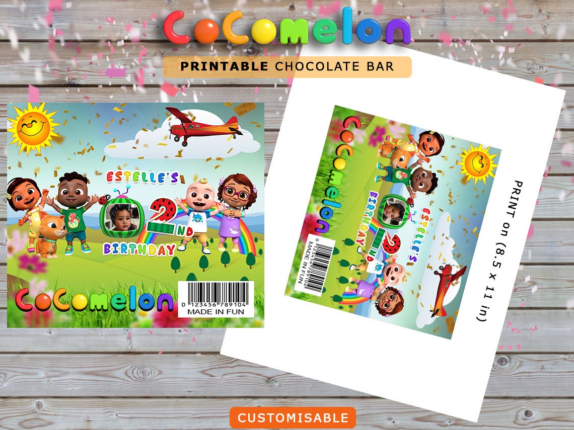 Birthday Chocolate Bar Wrapper Chocolate Etsy New