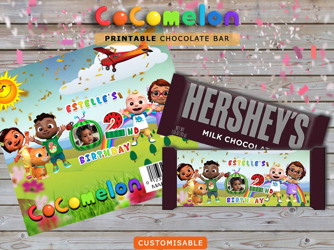 Birthday Chocolate Bar Wrapper Chocolate Etsy New