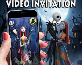 Invitation vidéo personnalisée pour une fête d'anniversaire d'Halloween