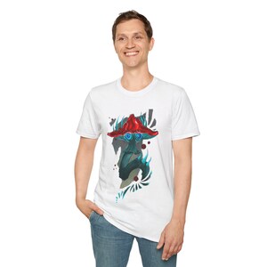Cosmic Hypnotic Pilz T-Shirt, Galaxy Psychedelic T-Shirt, Trippy Fungi Shirt, Himmlische Vibes Top, Weltraum Fantasy Kleidung