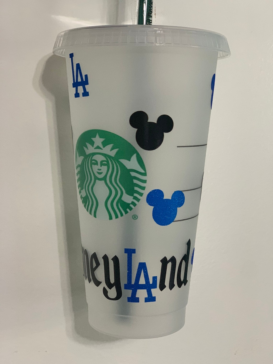 Disneyland LA Starbucks cup Etsy