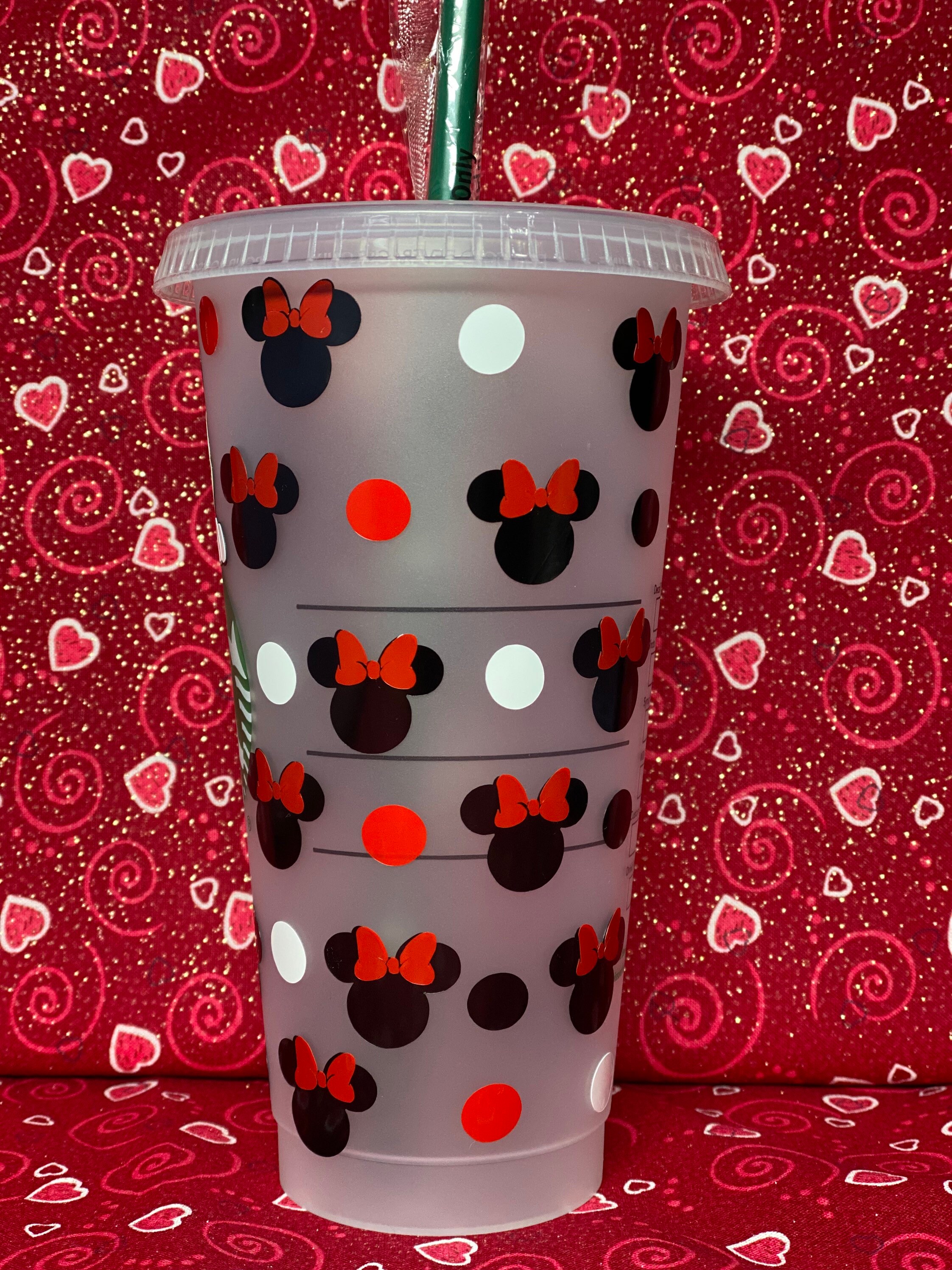 Minnie Mouse Starbucks Cups Etsy