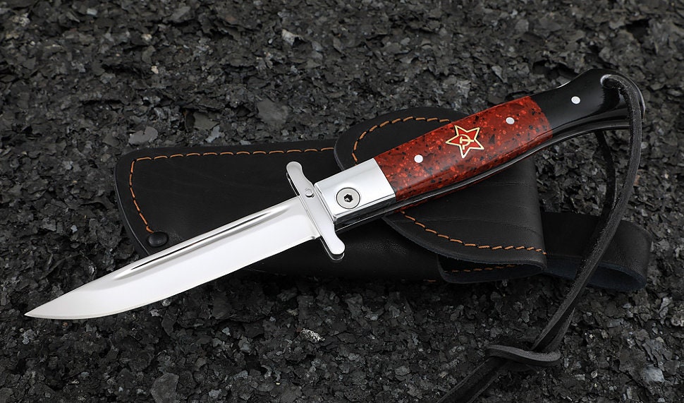 Legendary Soviet/russian Folding Handmade Custom Knife Finka Etsy