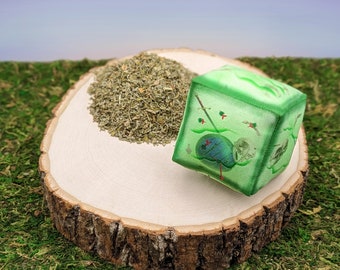 Epic Items Catnip Toy Gelatinous Cube, Filled w/ Certified Organic Catnip, Handmade Cat Toys