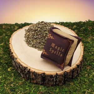 Epic Items Catnip Toy Grimoire Spell Book, Filled w/ Certified Organic Catnip, Handmade Cat Toys